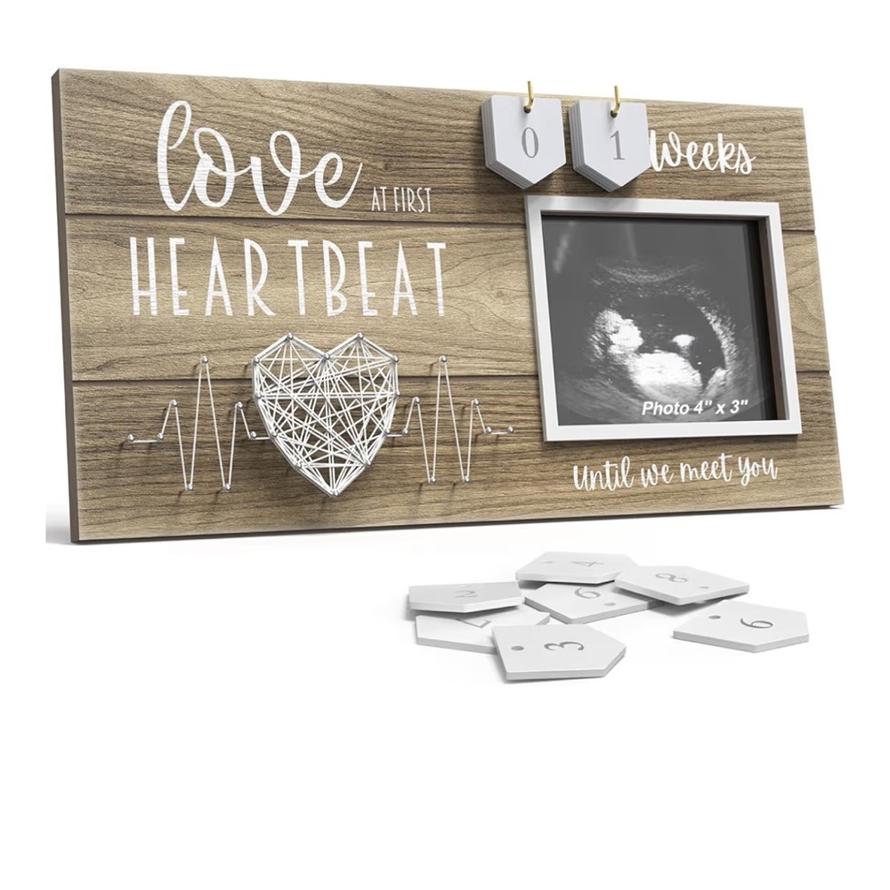 Wooden Baby Countdown Frame